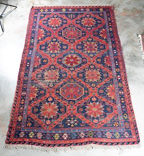 Hand Woven Kilim Rug or Carpet, 7 '7" x 12' 8"