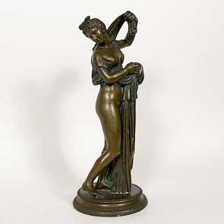 Classical Style Bronze Sculpture, Venus Callipyge