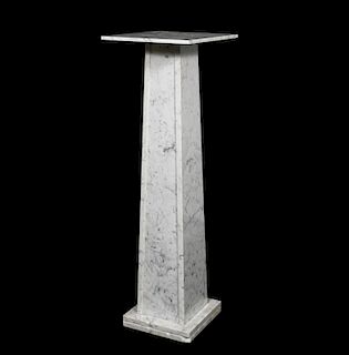 Carrera Marble Pedestal or Plant Stand