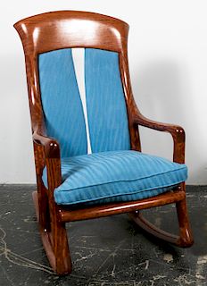 Sam Maloof Style Rocking Chair, Mahogany