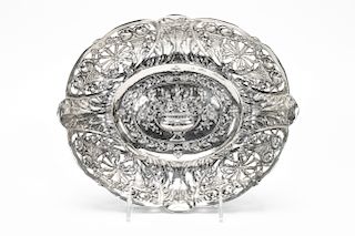 Hanau Silver Oval Dish, Hallmarked