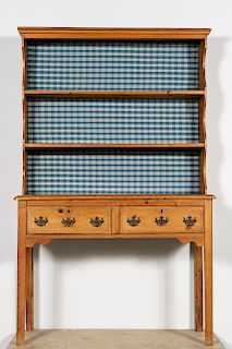 19th C. English Pine Hutch/Dresser