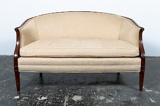 Hepplewhite Style Upholstered Settee, 20th Cent.