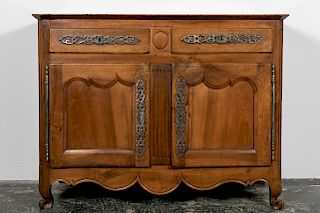 Late 19th C. French Fruitwood Buffet