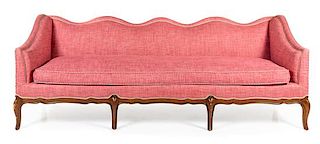 A Louis XV Provincial Style Canape Hieght 34 1/4 x width 90 x depth 28 3/4 inches.