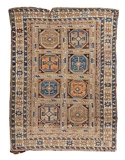 A Caucasian Shirvan Wool Rug 5 feet 3 inches x 4 feet.