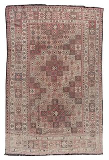 A Soumak Kilim Wool Rug 6 feet 5 inches x 9 feet 3 inches.