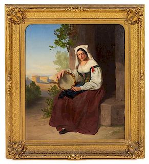 * Likely William Henry Powell, (American, 1823-1879), Neapolitan Girl, 1846