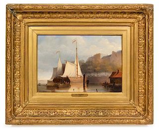 John Sell Cotman, (British, 1782-1842), The Wharf, 1831
