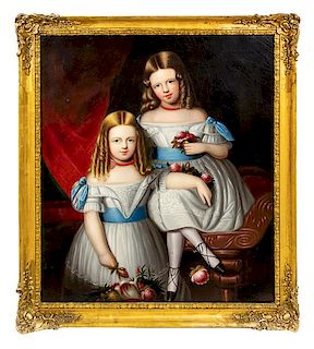 British School, (Late 18th Century), Portrait of Two Sisters