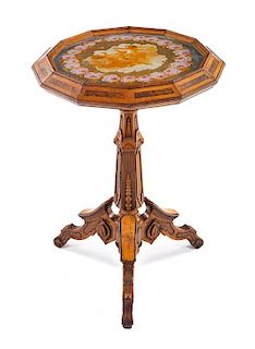 A Victorian Pedestal Table Height 29 3/4 inches.