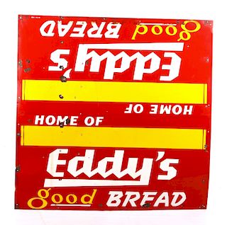 Early Eddy's Bread Advertising Sign Helena, Mont
