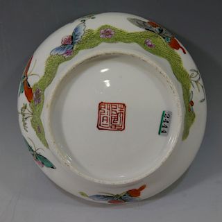 CHINESE ANTIQUE FAMILLE ROSE BOWL - DAOGUANG PERIOD