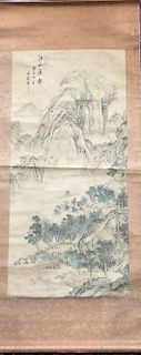A CHINESE ANTIQUE PAINTING. SIGNED BY YONG RONG