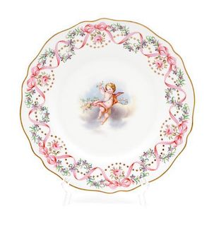 An English Porcelain Plate Diameter 9 inches.