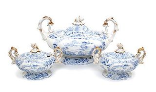 A Set of Three Mason's Ironstone Tureens Width of widest 15 inches.