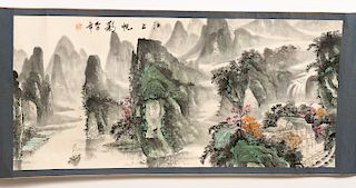Chinese Hand Painted Rice Paper Scroll