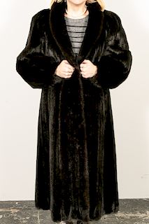Dark Brown Full Length Mink Coat