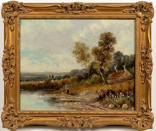 Oil on Canvas, English School Landscape