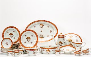 Chinese Export Style Armorial Eagle Dinner Service
