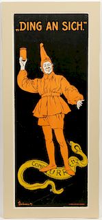 German Art Nouveau Political Poster, 1907