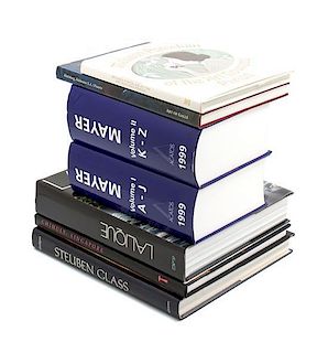 A Collection of Books Pertaining to Art and Glass 7 volumes.