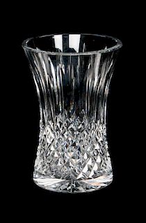 A Waterford Cut Glass Vase Height 6 inches.