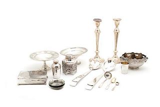 A Collection of Silver and Silverplate Table Articles
