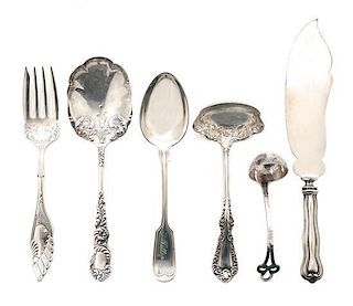 A Collection of Silver and Silver Plate Serving Articles