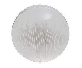 A Large Contemporary Glass Light Shade Height 14 inches.