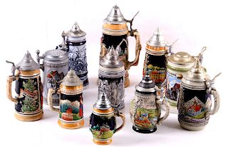 Traditional German Bier Stein Collection