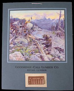 C. M. Russell Goodridge Lumber Co. 1912 Calendar