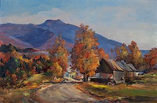 Roger Deering, (American, 1904-1980), Mount Mansfield in Autumn