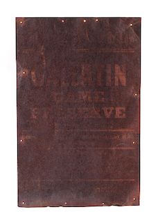 Original Gallatin Game Preserve Sign from Montana