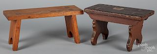 Two footstools
