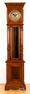Oak tall case clock