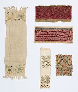 Collection of 5 Ottoman & Moghul Textiles