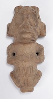Taino Solidified Sandstone Cohoba Inhaler (1000-1500 CE)