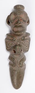 Taino Anthropic Full Figure Vomit Stick or Dagger (1000-1500 CE)