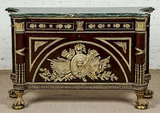 French Empire Style Marble Top Commode