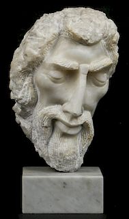 Michael Barkin (20th c) Carved Marble Sculpture