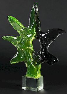 Livio Seguso (Italian, b. 1930) Abstract Glass Sculpture