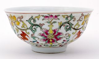 Chinese Doucai Floral Stem Bowl