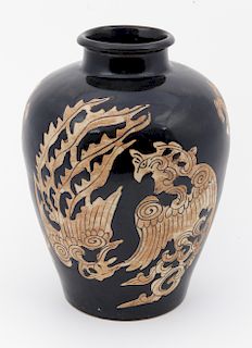 Chinese Qing Dynasty Jizhou Ware Jar