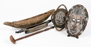 5 Ethnographic Items from Sepik River, Papua New Guinea