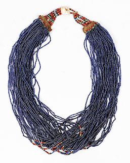 Navy Color "Royal" Naga Necklace