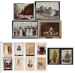 14 British Raj/Tibetan Albumen Prints, 19th C 