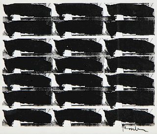 George Dunbar (American, b. 1927) "Black and White Series No. 3"