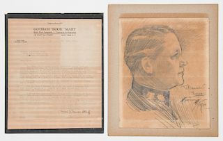 Harrison Fisher (1875-1934) Graphite Portrait