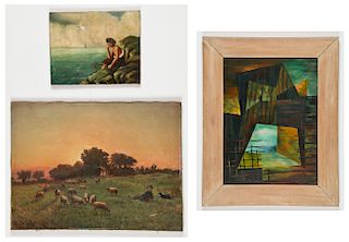 3 Paintings by Various Artists